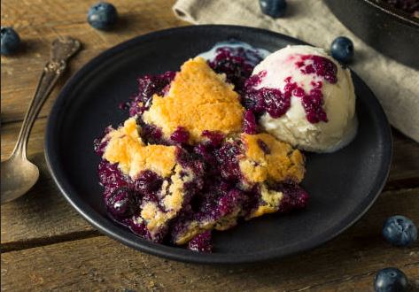 January recipe - Smoked Berry Cobbler