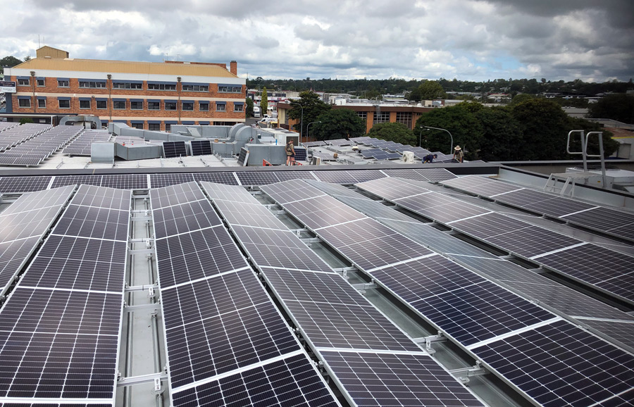 Solar array installed at our local Lexus and Toyota dealer in Toowoomba